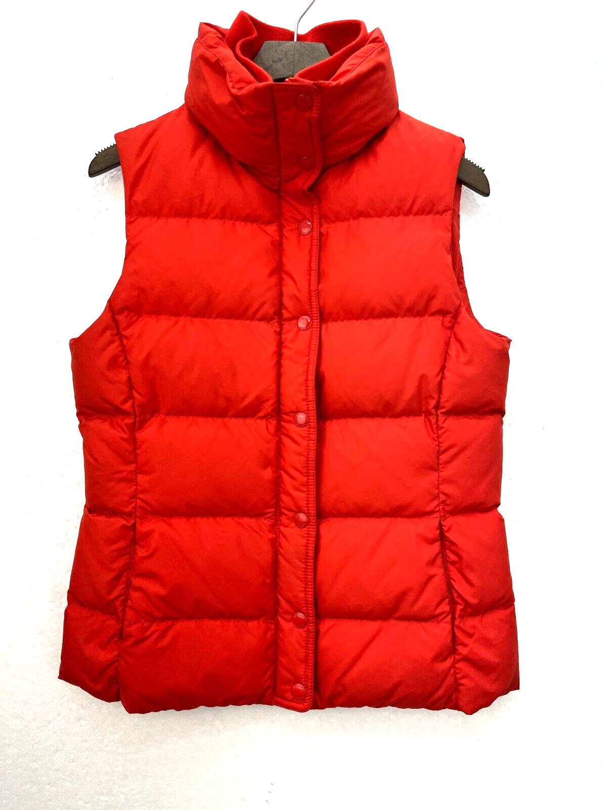 J.Crew Red Puffer Full Zip Vest Size XS