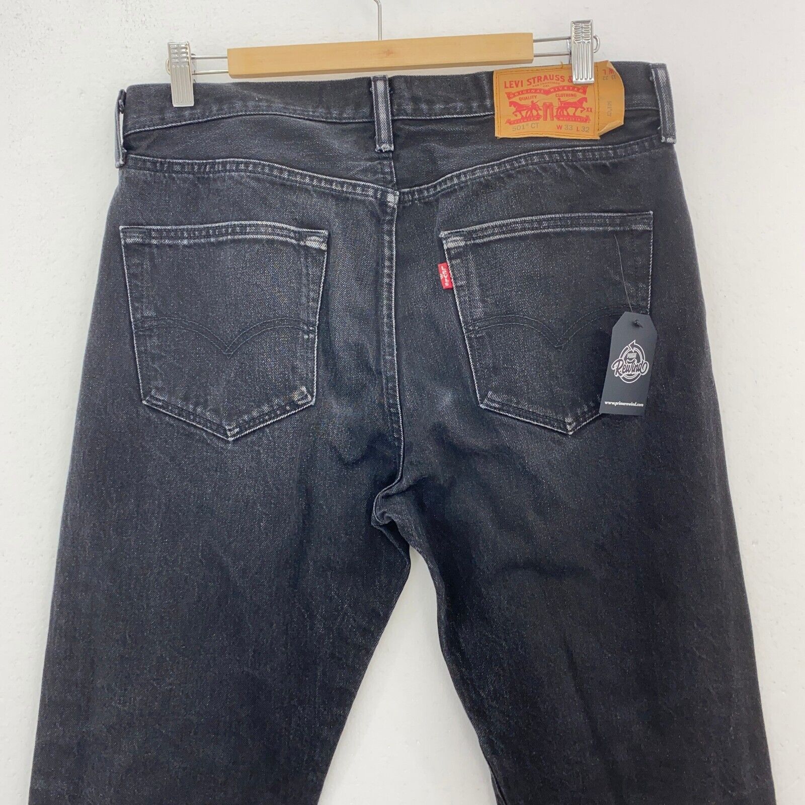 Levi's 501 Tapered Fit Black Jeans Size 33