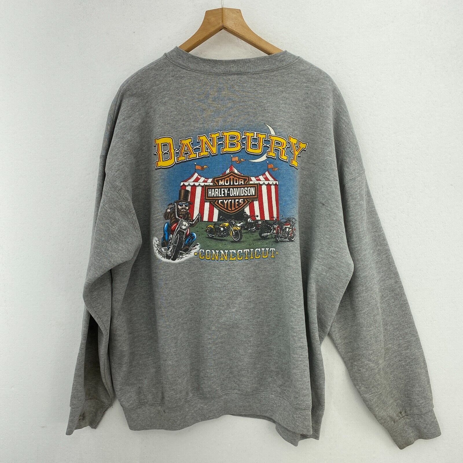Harley Davidson Motorcycles 2000 Gray Sweatshirt Crewneck Size 3XL