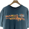 Harley Davidson Orlando Motorcycle Print Biker Spell Out Black T-Shirt Size L