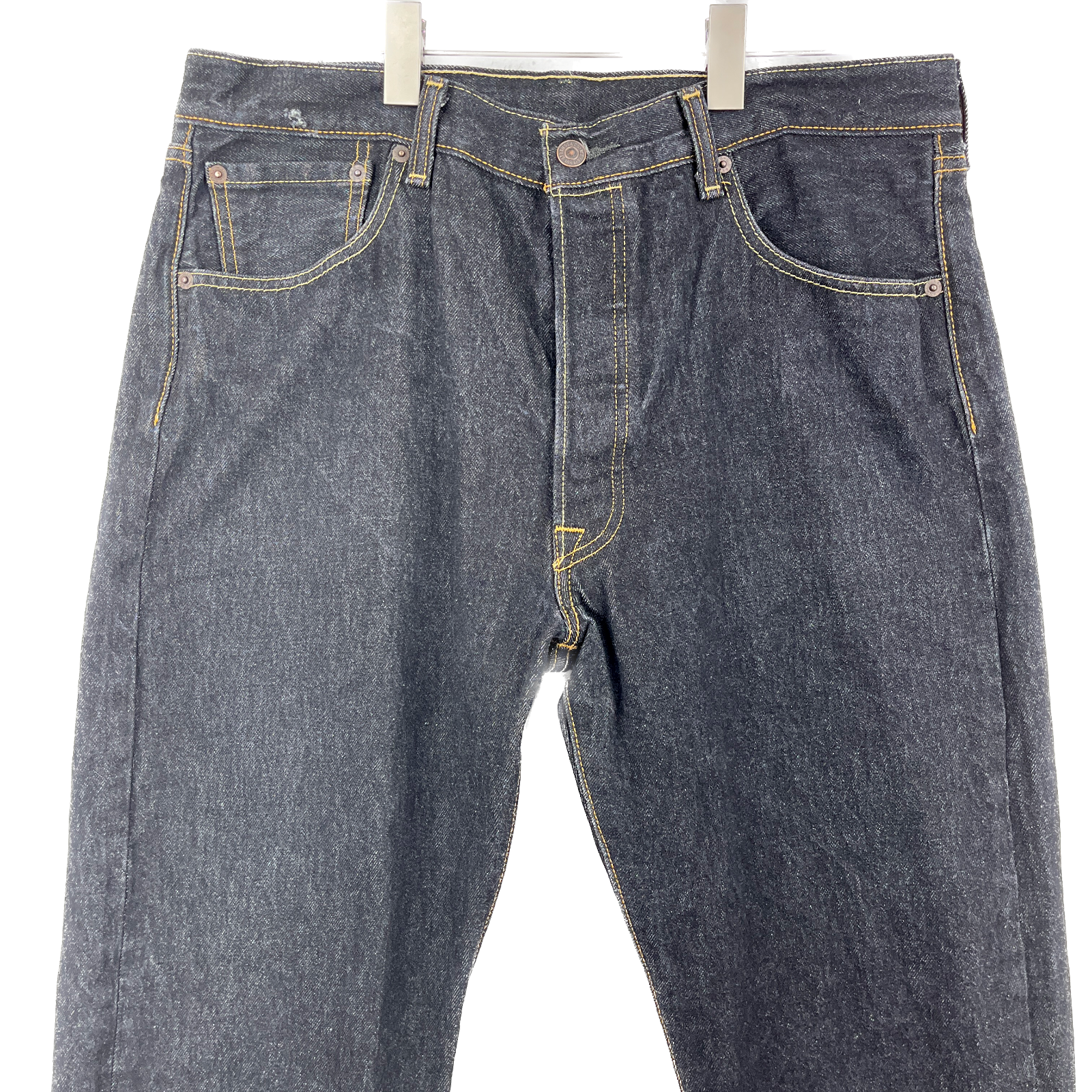 Levis 501 Dark Wash Denim Jeans Size 36x32 Button Up Fly