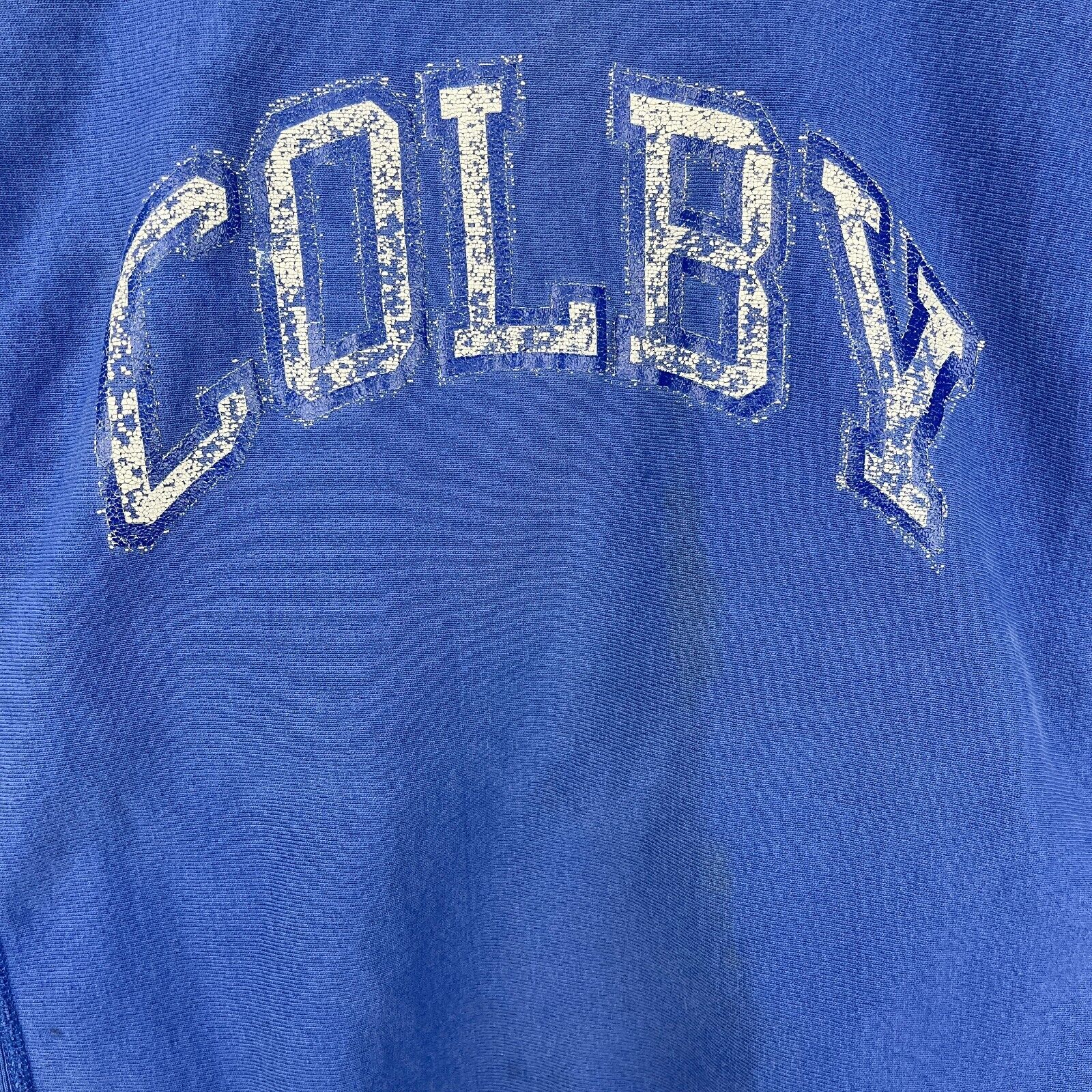 Vintage Champion Reverse Weave Colby Blue Sweatshirt Size L