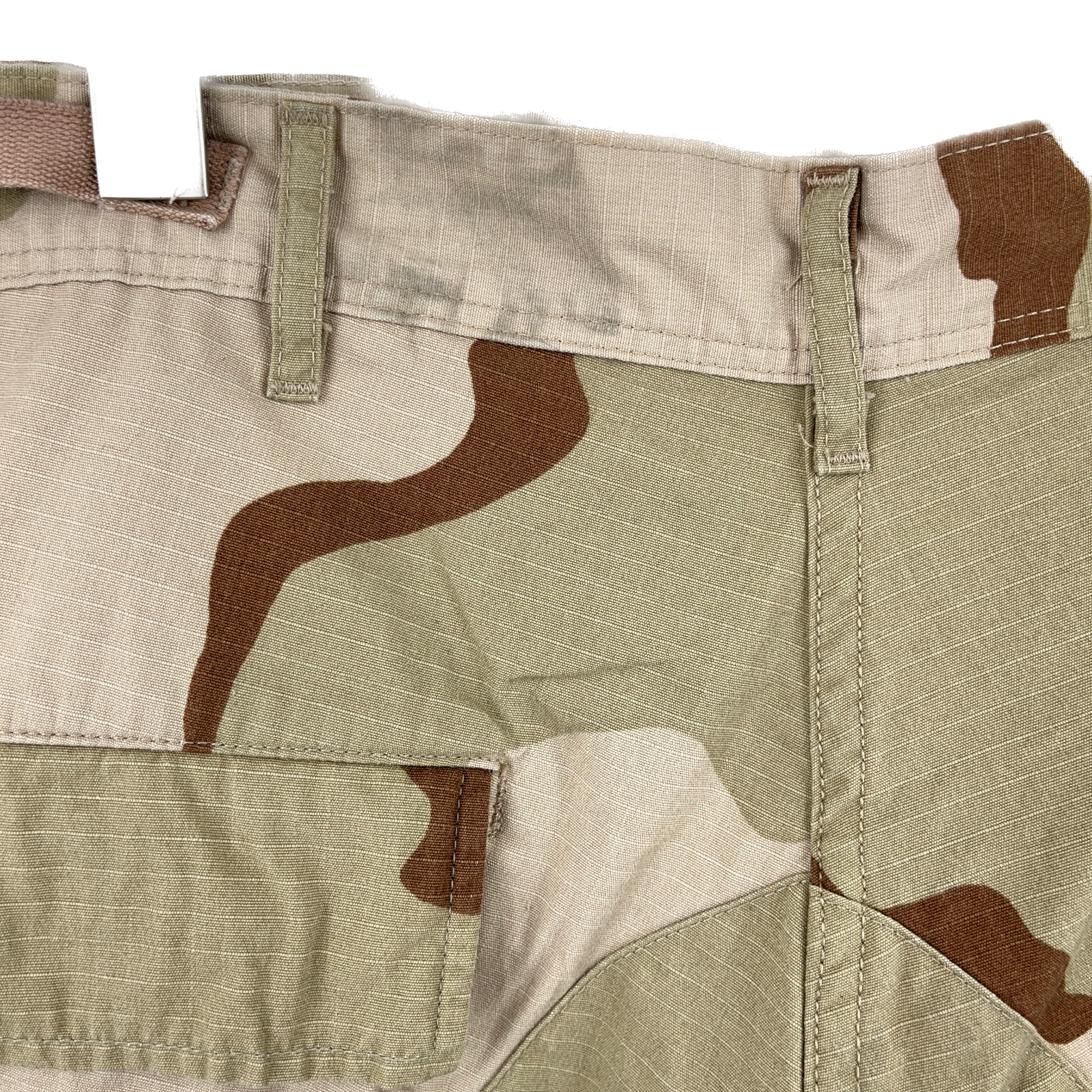 Military Dessert Camo Sandstone Style Cargo Shorts Adjustable Waist Size 31-35