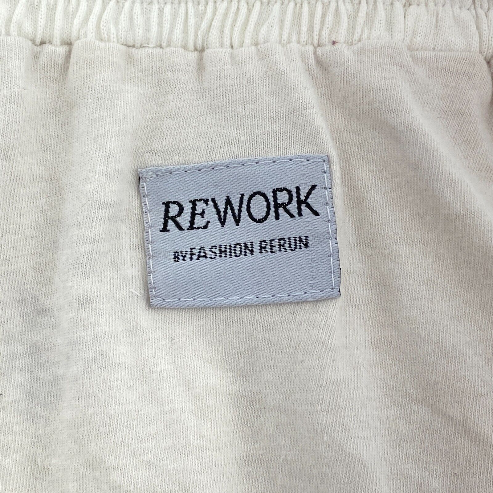 Looney Tunes Space Jam Bugs Bunny Cartoon White Rework Upcycled Shorts Size XS