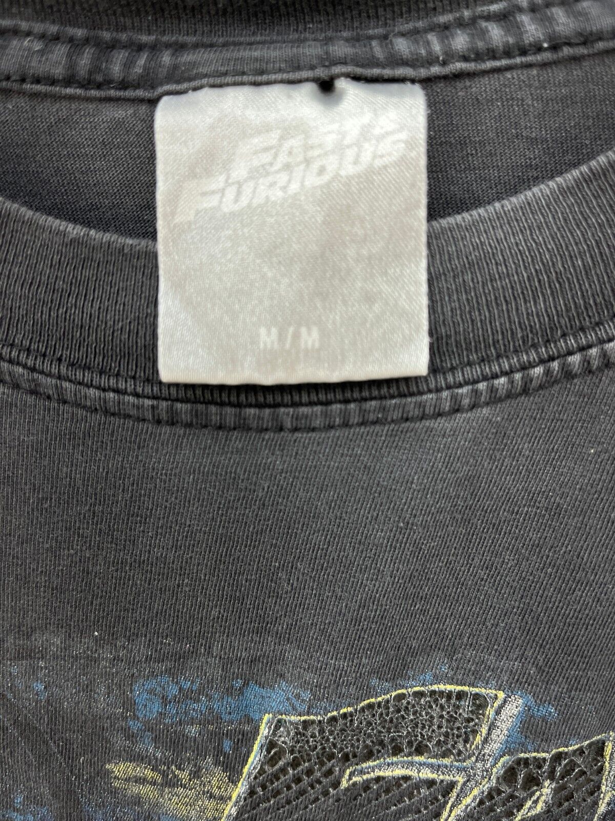 Fast & Furious Movie Vintage T-shirt Size M Black Mitsubishi Lancer Evo