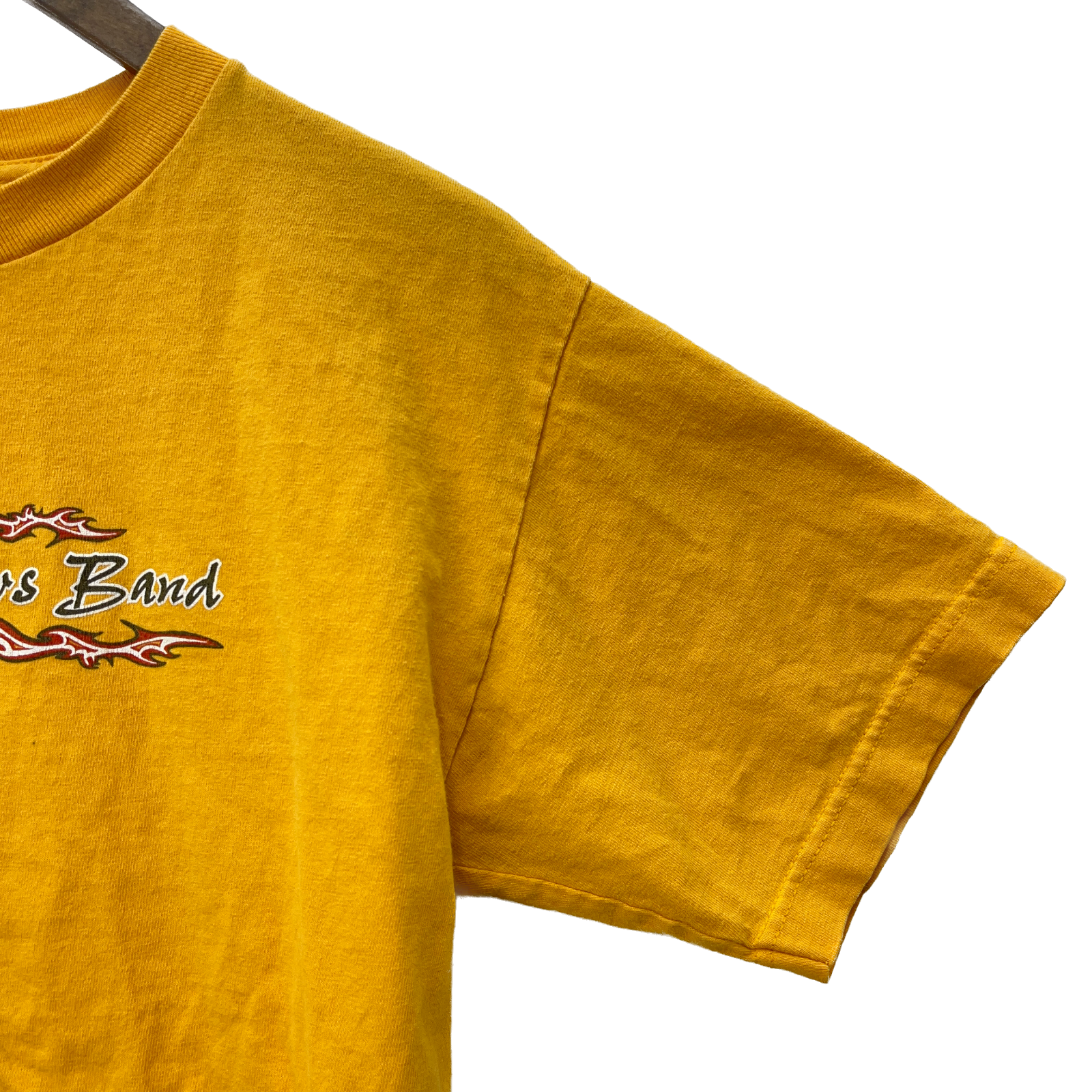 Dave Matthews Band Vintage Music T-shirt Size M Yellow Concert Rock Band Tee