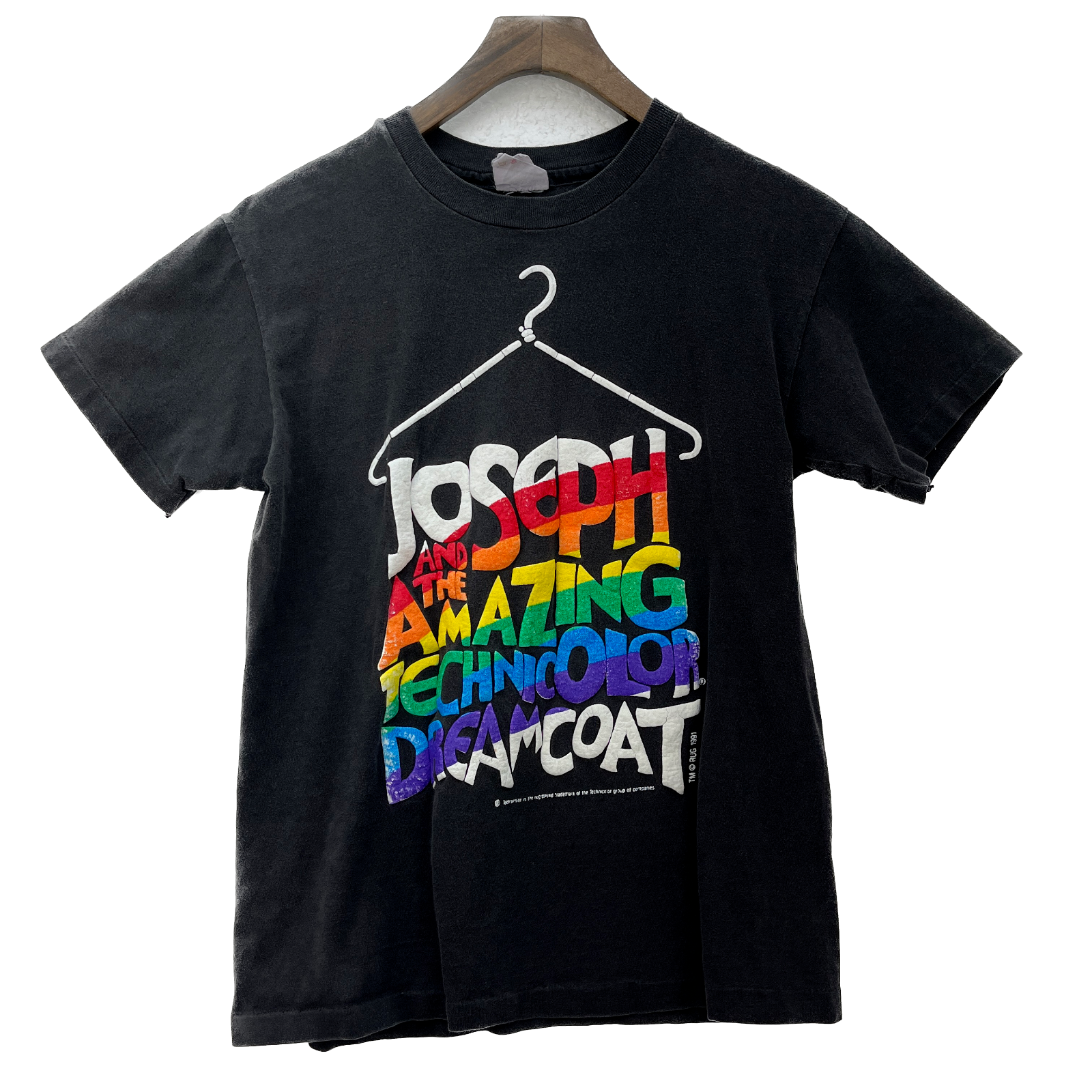 Joseph And The Amazing Technicolor Dreamcoat 1991 Black T-shirt Size L Youth