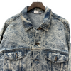 Energizer Bunny Vintage Denim Jacket Size L Light Acid Wash Blue Trucker 80s