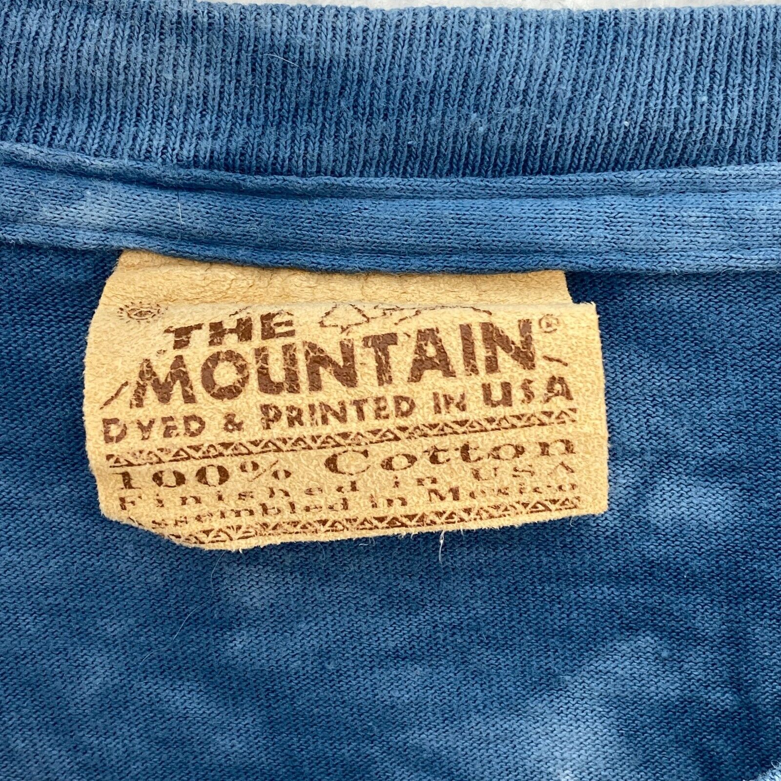 The Mountain Wolves West Virginia Tie Dye Blue T-shirt Size XXL Animal Print