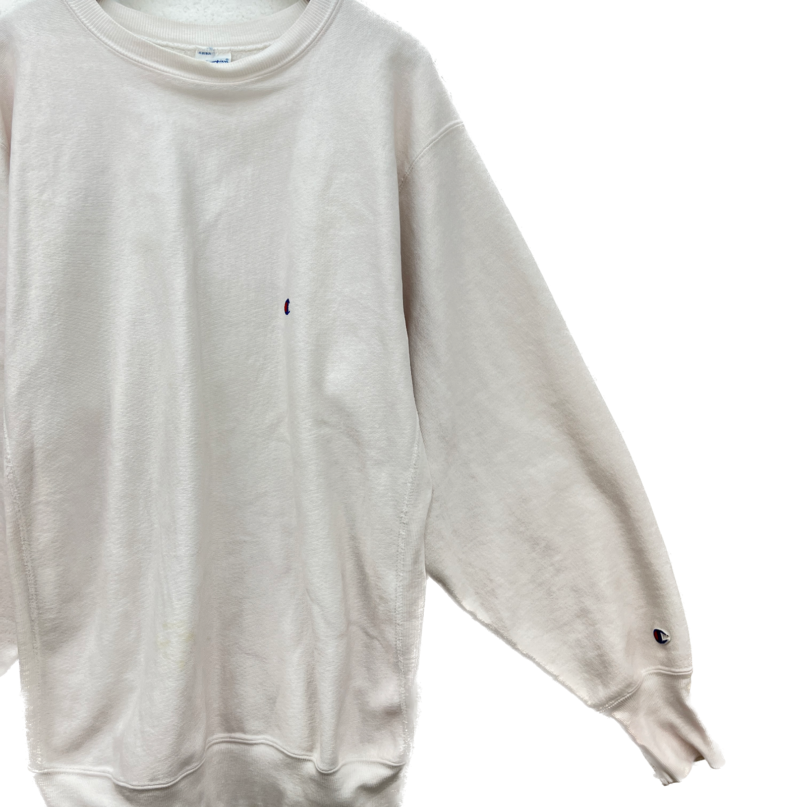 Champion Reverse Weave White Sweatshirt Size 2XL Crew Neck