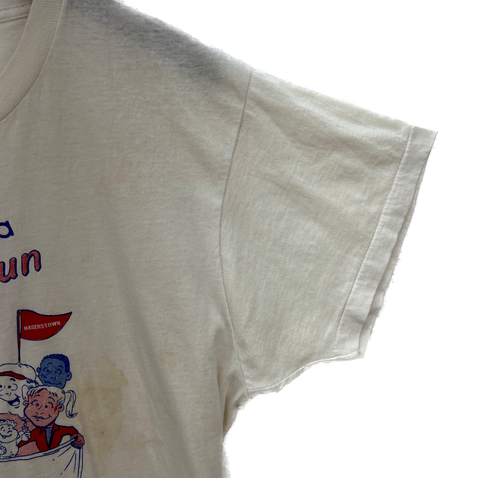 Come Join The America Fun Walk America Graphic Print White T-shirt Size XL