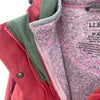 L.L. Bean Pink 3-In-1 Hooded Jacket Size M Full Zip Up