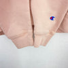 Champion Reverse Weave Vintage Pink Pullover Hoodie Sweatshirt Size L 90s