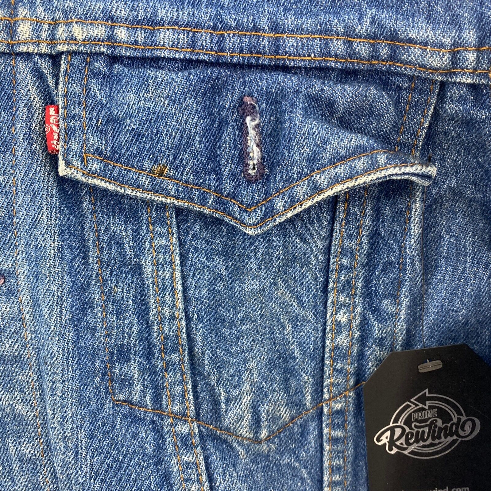 Levi's Medium Wash Blue Vintage Denim Trucker Jacket Size M