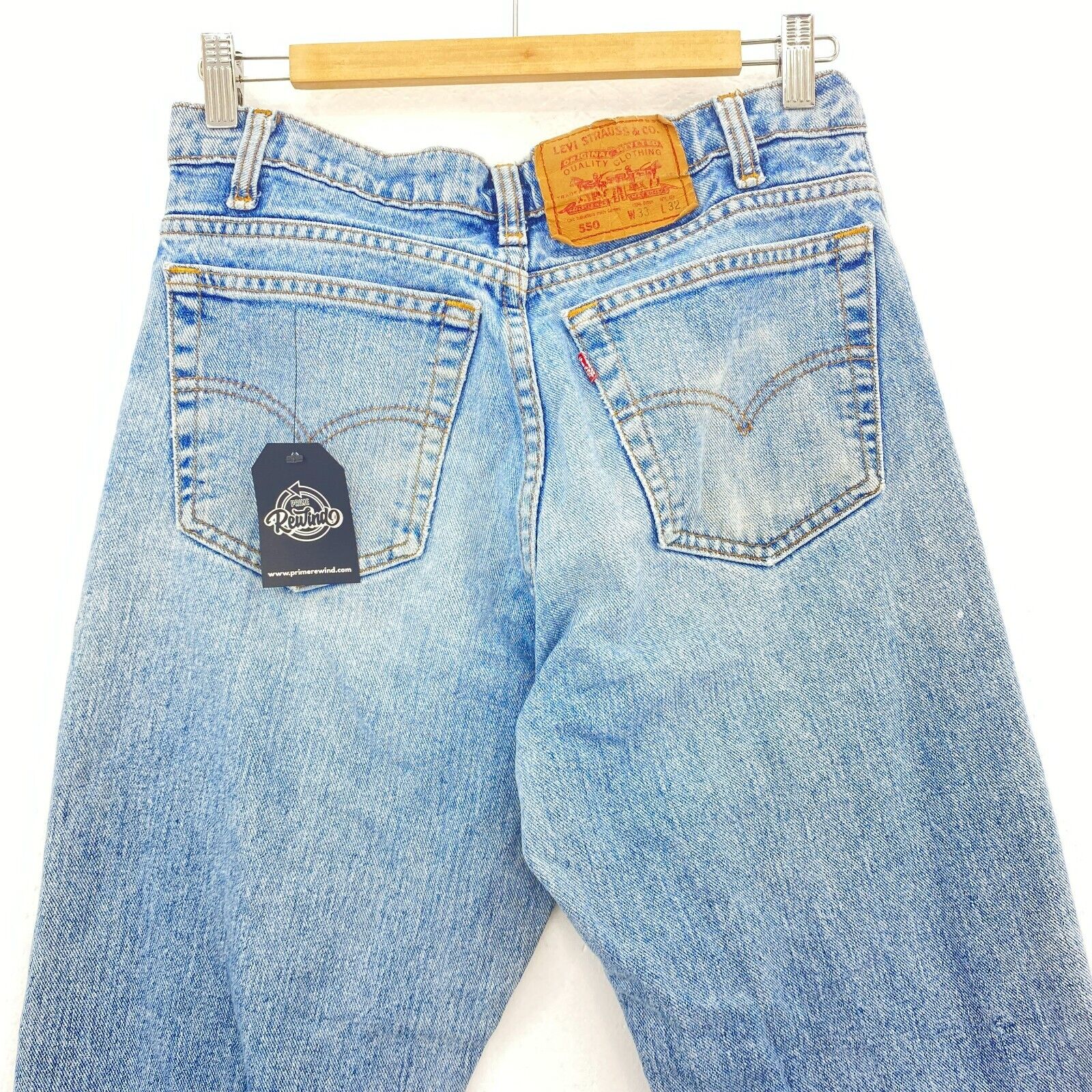 Levi's Light Wash Blue Vintage Jeans Size 32 Tapered Leg