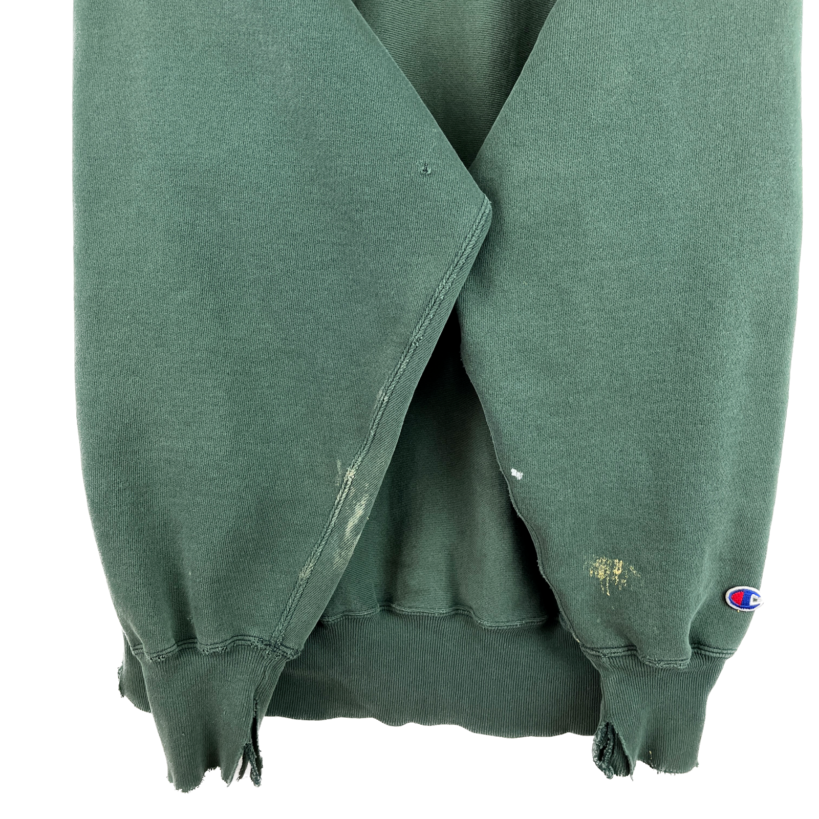Vintage Champion Embroidered Logo Green Sweatshirt Size 2XL Crewneck