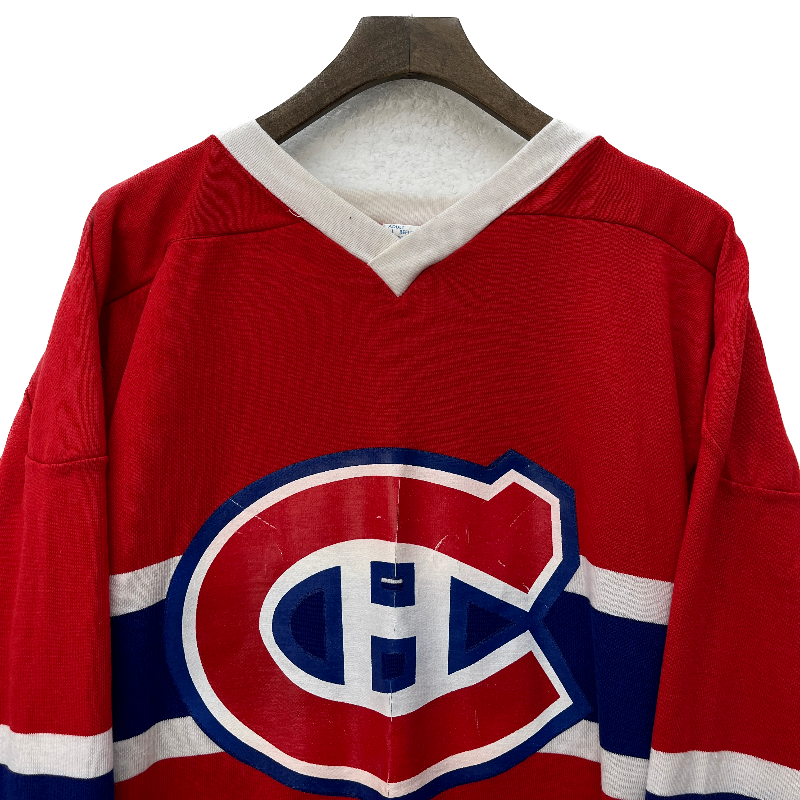 Bob Gainey #23 Montreal Canadiens Vintage Jersey Sweatshirt Size L Red NHL 80s