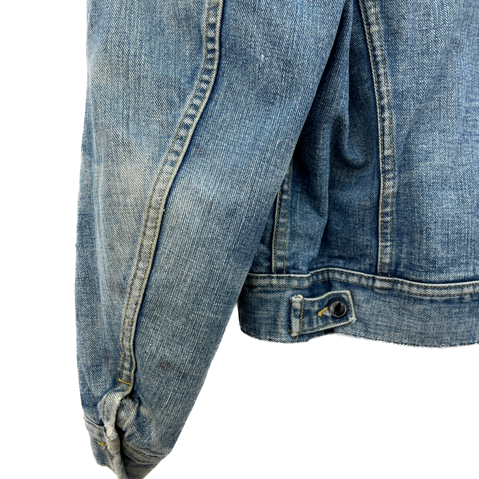 Lee Storm Rider Denim Corduroy Collar Blue Jacket Size M
