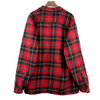 Vintage Button Up Checked Red Shirt Jacket Size XL Double Pocket