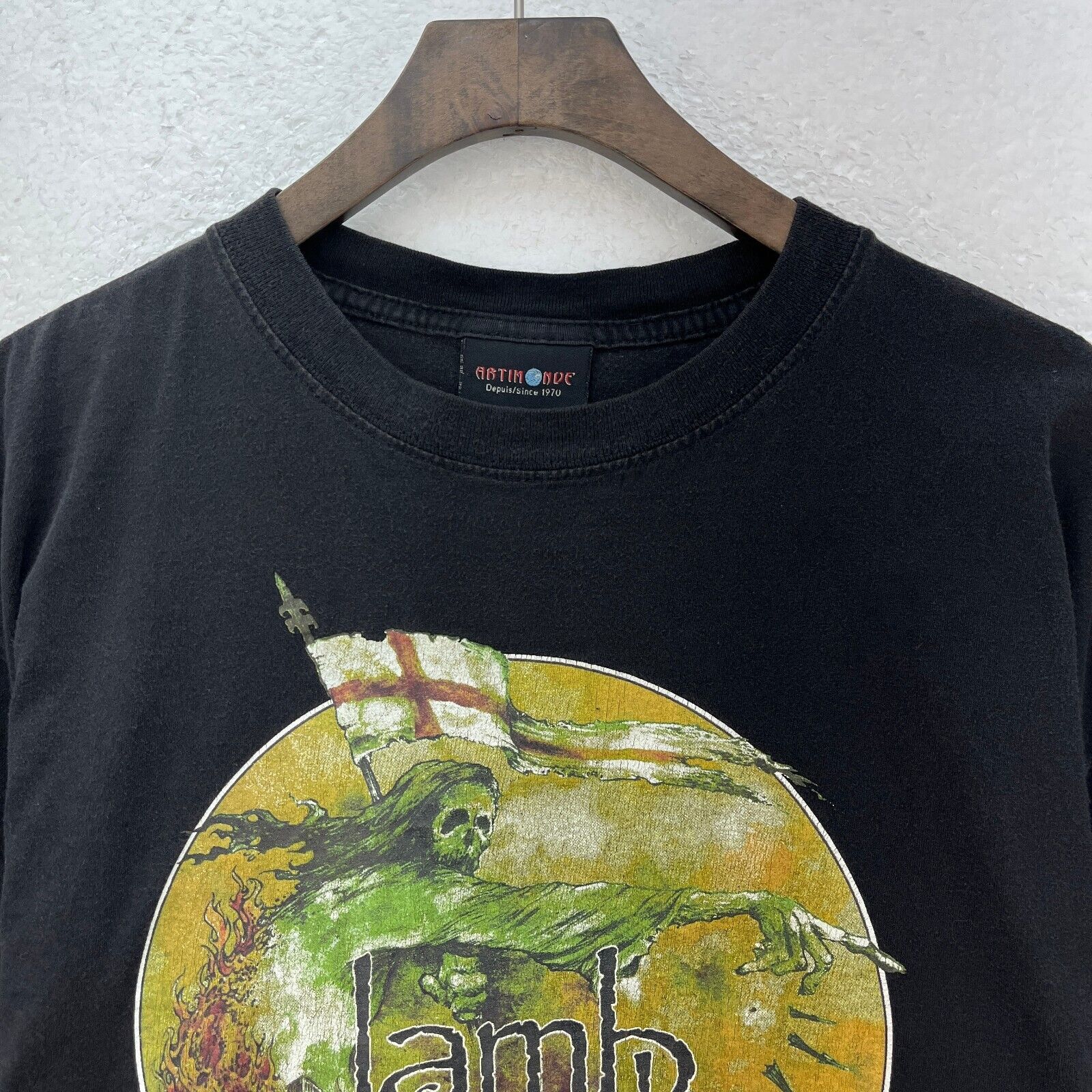 Lamb Of God 2006 Skull Heavy Metal Artimonde Band Black T-shirt Size L