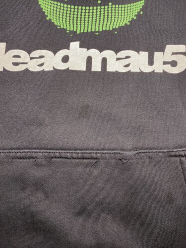 Deadmau5 Green Mouse Logo DJ EDM Music Black Pullover Hoodie Size L