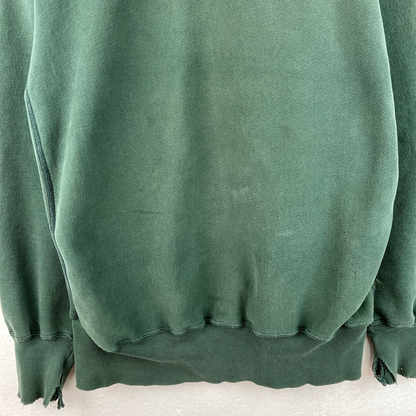 Vintage Champion Embroidered Logo Green Sweatshirt Size 2XL Crewneck