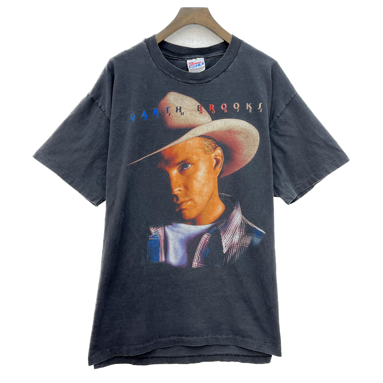 Garth Brooks Fresh Horses 98 World Tour T-Shirt Blacked Country Music Size XL