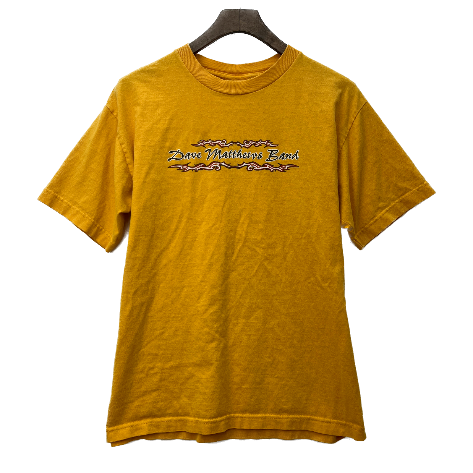 Dave Matthews Band Vintage Music T-shirt Size M Yellow Concert Rock Band Tee