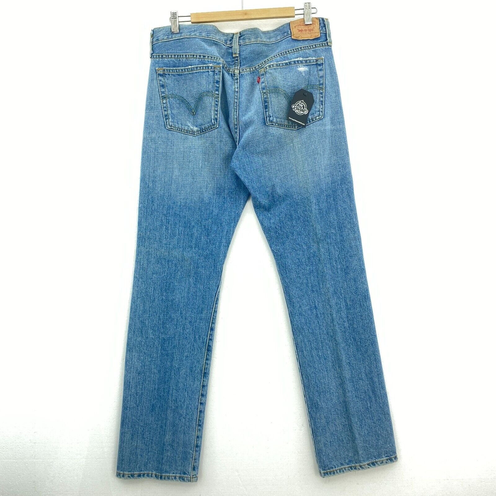 Levi's 501 Light Wash Blue Vintage Jeans Size 36 Straight Leg