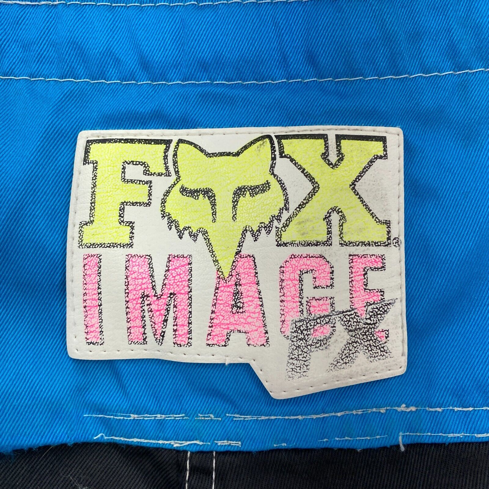 Fox Racing Image All Over Print Motocross Dirt Biking Blue Pants Size 36