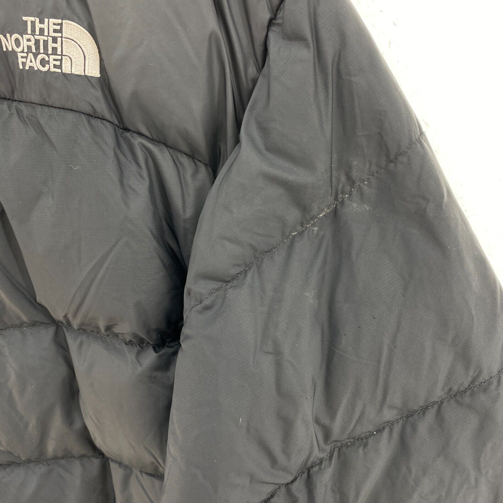 The North Face Nuptse 700 Down Filled Full Zip Insulated Black Jacket Size L