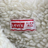 Levi's Orange Tab Sherpa Denim Blue Medium Wash Size 40 Snap Up