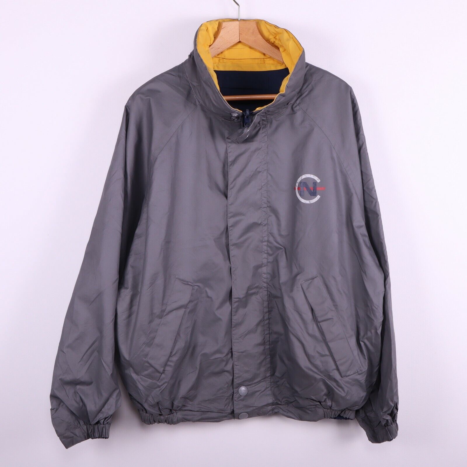 Nautica Competition Reversible Jacket Full Zip Size L 90s