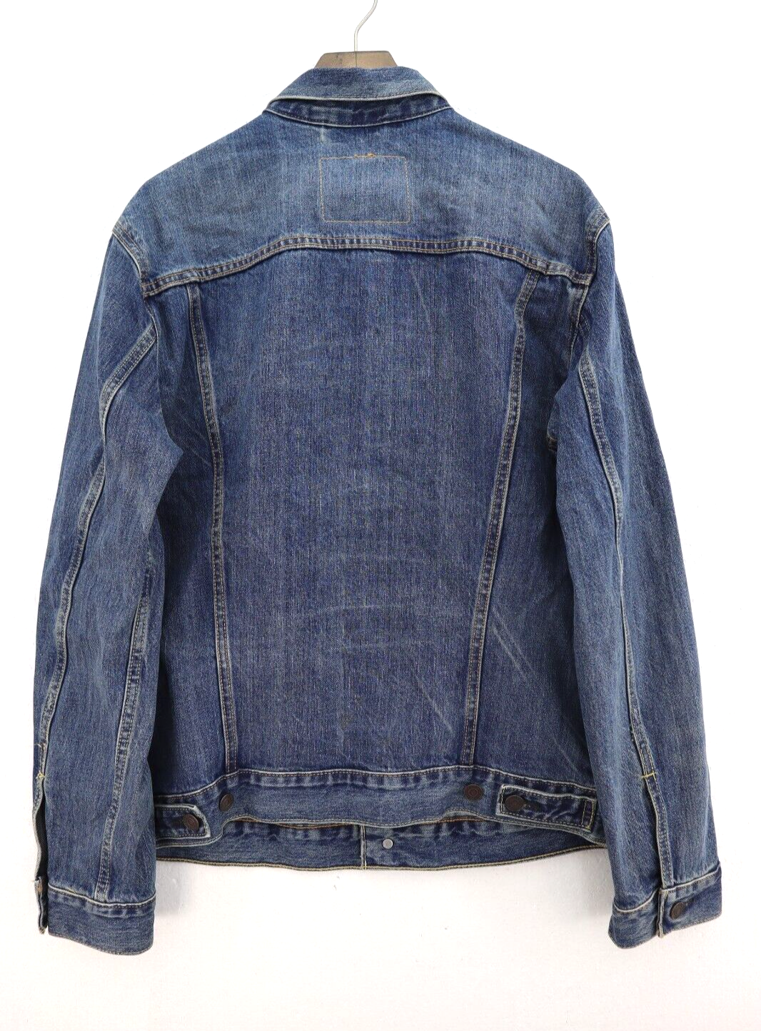 Levi Strauss Button Up Medium Wash Blue Trucker Denim Jacket Size L