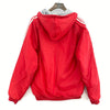 Adidas Full Zip Hooded Red Jacket Size M