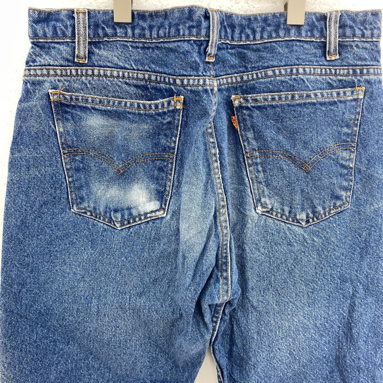 Levi Strauss Orange Tab Relaxed Fit Size 36 x 30 Medium Wash Blue Jeans