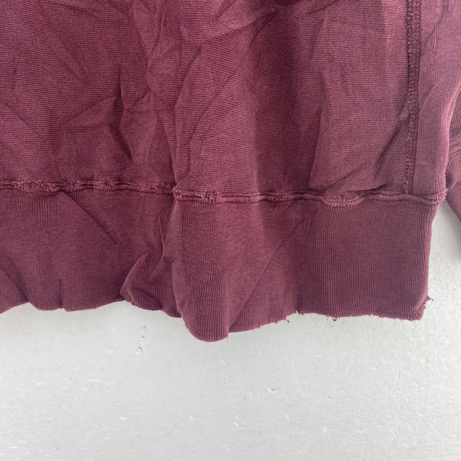 Champion Reverse Weave Boston College Spell Out Burgundy Red Sweatshirt Size M