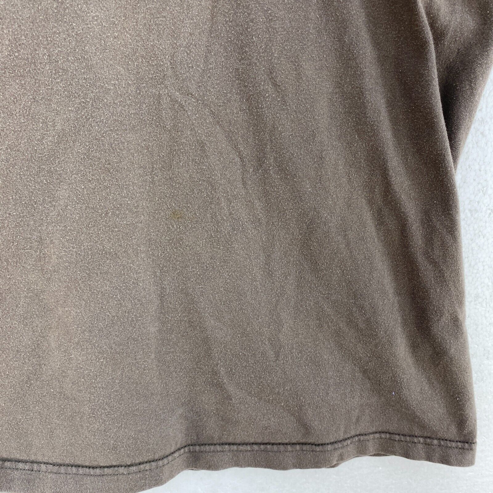 Nike Swoosh Logo Embroidered T-shirt Size XXL Earthtone Green