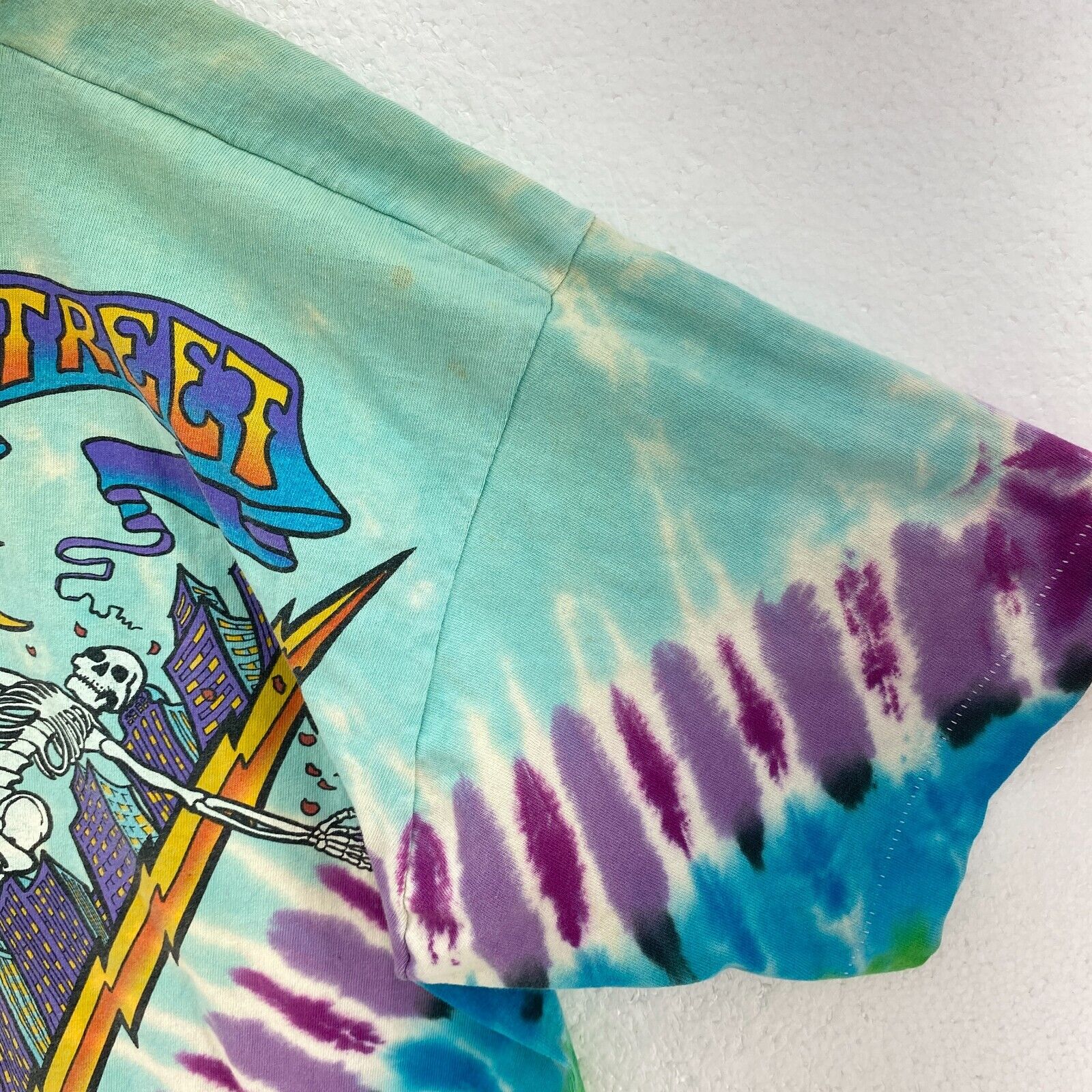 Liquid Blue New York City The Grateful Dead Blue Tie Dye T-shirt Size XL