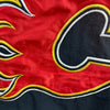 Starter Calgary Flames Half Zip Black Insulated Pullover Jacket Size XL