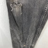 Levi's 619 Orange Tab Medium Wash Black Denim Straight Jeans Size 33