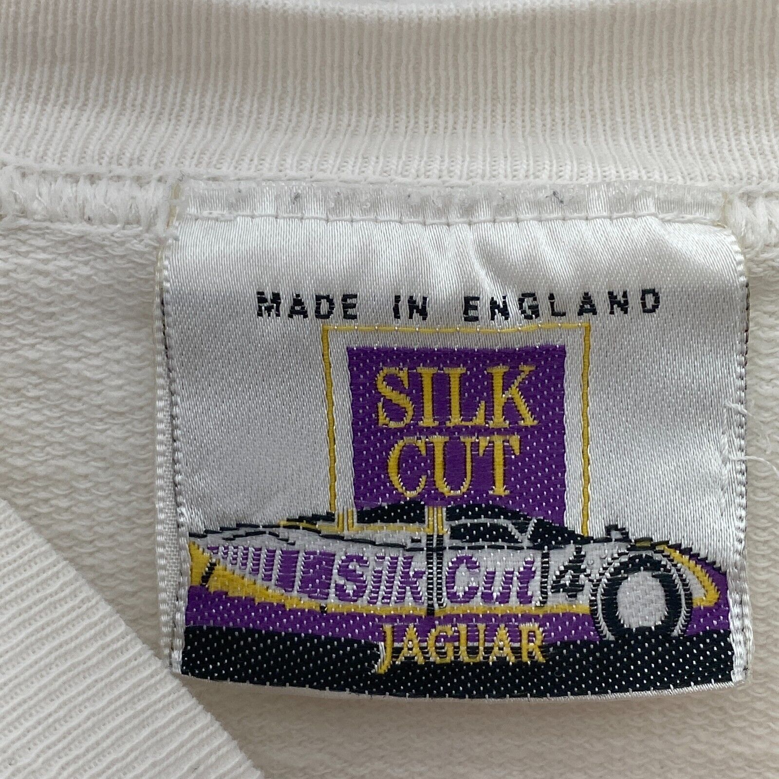 Silk Cut Jaguar Team World Sportscar Championship Racing White Sweatshirt Size L
