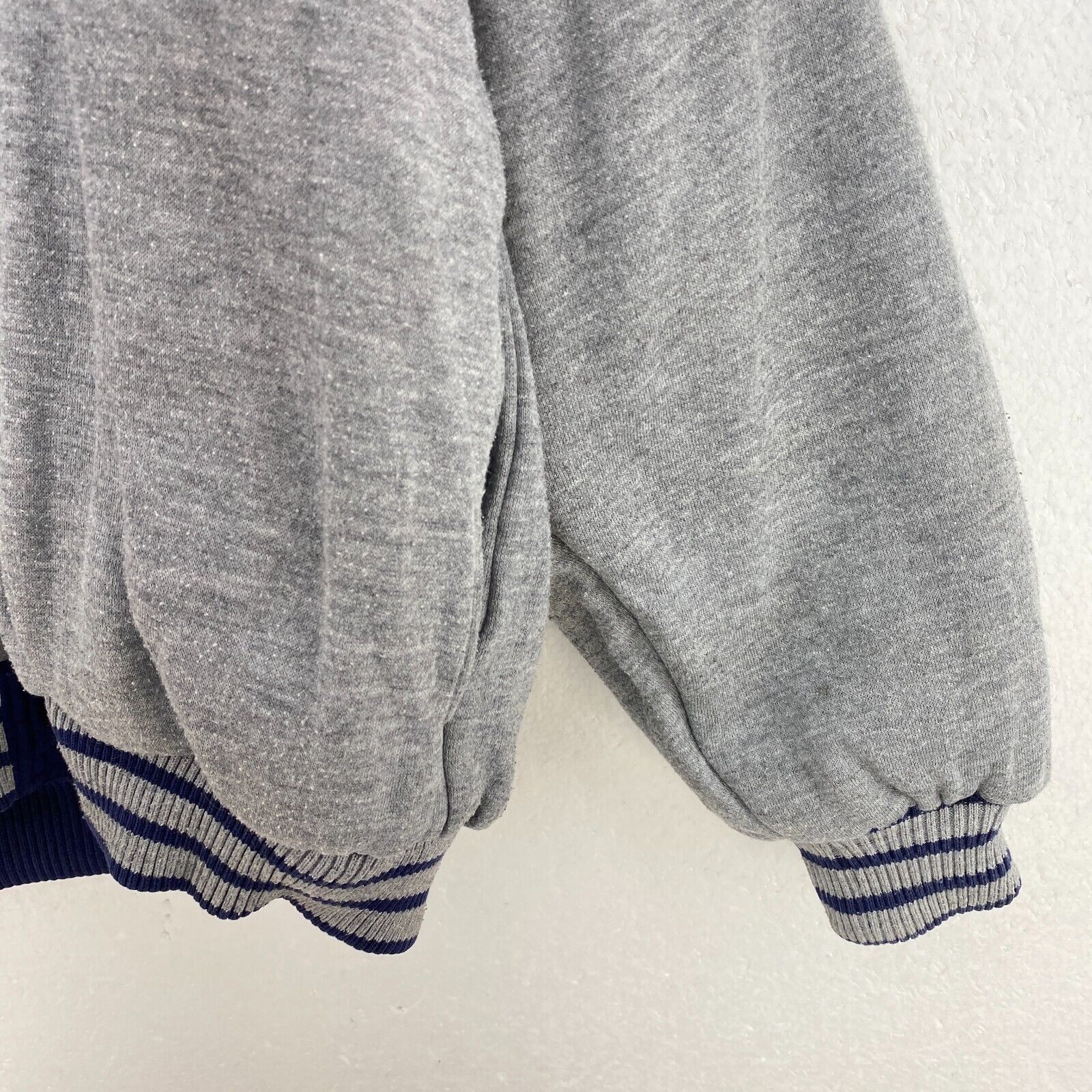 Adidas Hooded Reversible Jacket Size S Blue Full Zip Up