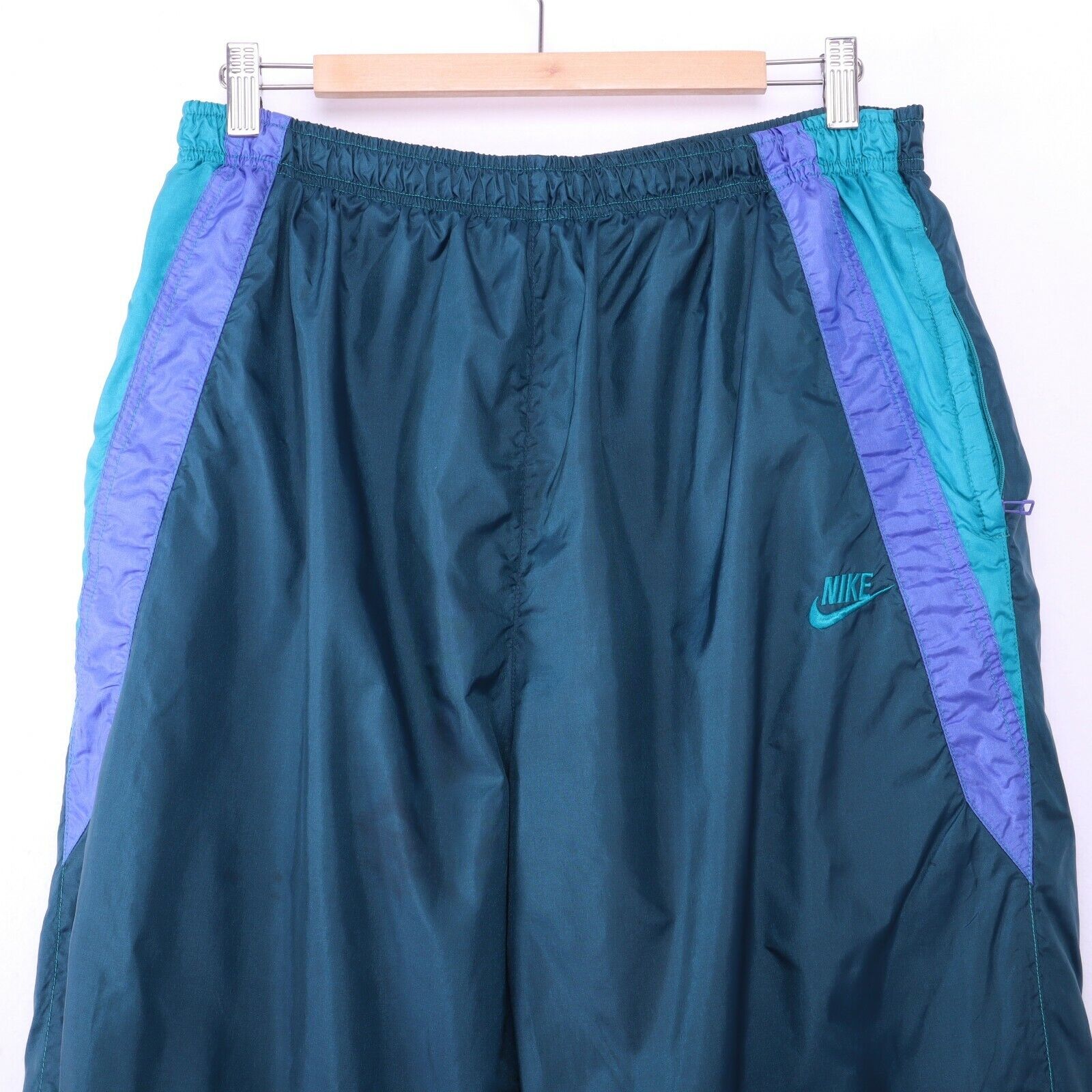 Nike Nylon Track Pant Green Size XL Activewear Running Jogging