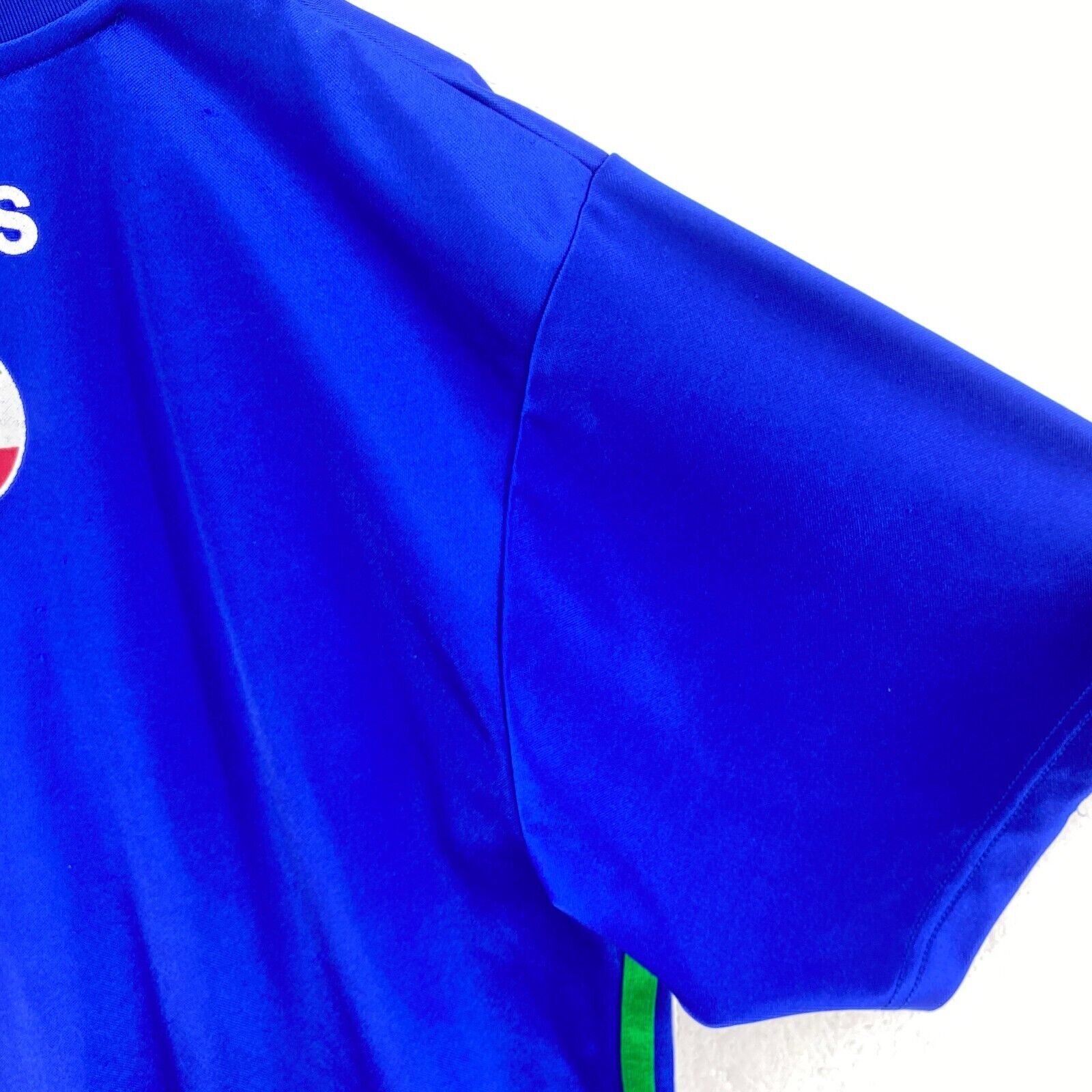 Vintage Adidas Italia Blue Jersey Size L Crew Neck