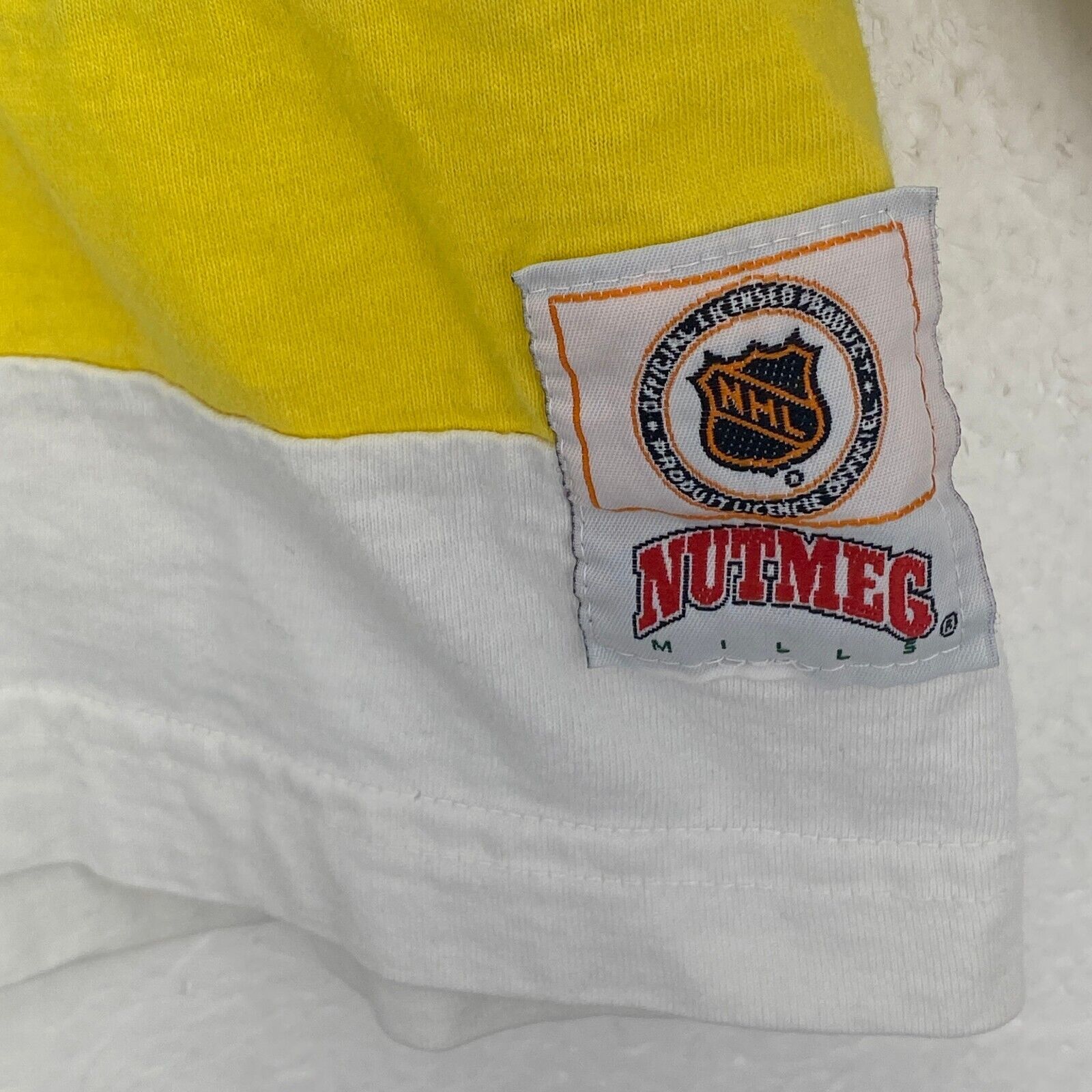 Vintage Nutmeg CCM St. Louis Blues White Long Sleeve T-shirt Size XL