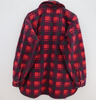 Vintage Button Up Double Pocket Red Checked Flannel Shirt Size M