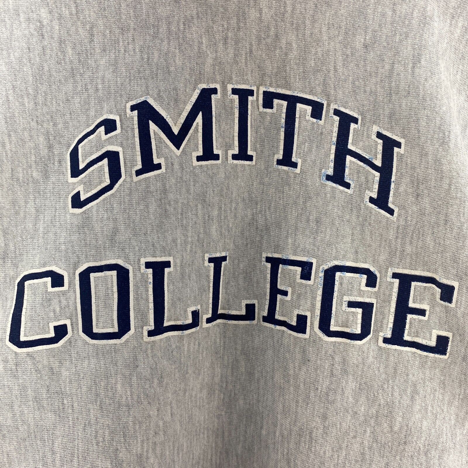 Champion Reverse Weave Smith College Spell Out Logo Gray Sweatshirt Size XL