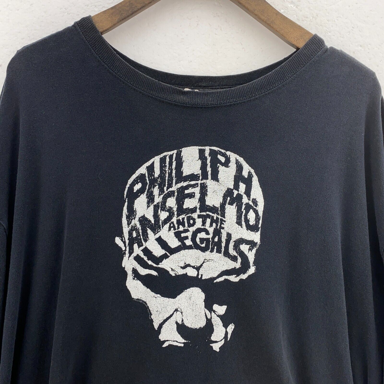 Philip Anselmo And The Illegals Men's Face Metal Band Black T-shirt Size XL