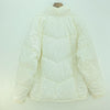 Nike Embroidered Logo Down Fill White Full Zip Puffer Jacket Size L Womens